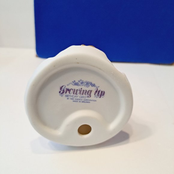 ENESCO Growing Up Birthday Girl Porcelain Bisque 13th Birthday Vintage - Picture 11 of 11